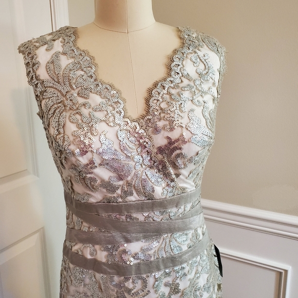 NEW Tadashi Shoji ivory formal bride dress 8 - Picture 8 of 8